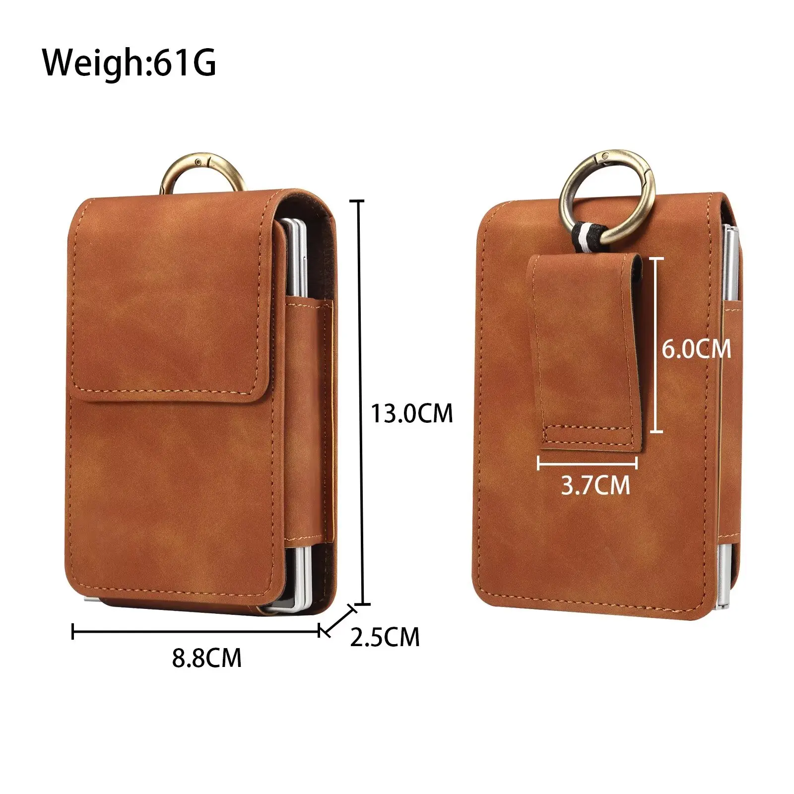 soft-touch PU Leather back buckle waist magnetic suction handbag case Belt Bag for Huawei Pura X Max for Samsung Galaxy Z Fold 8
