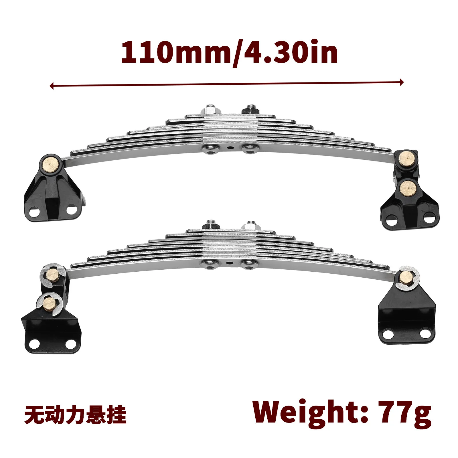 1 Pair Metal Front/rear Suspension Leaf Spring Plate Spring Hanger for 1/14 Tamiya RC Truck SCANIA 770S R620 VOLVO BENZ Man Car