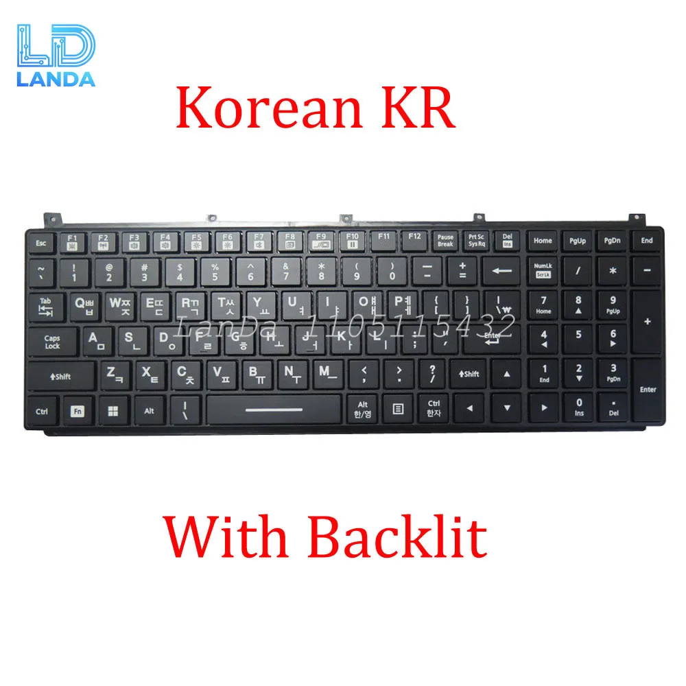 

Ноутбук с подсветкой клавиатуры для Getac NK5103-03320T-10 корейский KR черный с рамкой новый