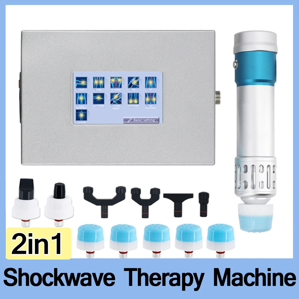 ﻿ 250mj Shockwave Therapy Machine 2in1 ED Treatment Tibial Stress Syndrome Chirioractic Spinal Adjustment Tool