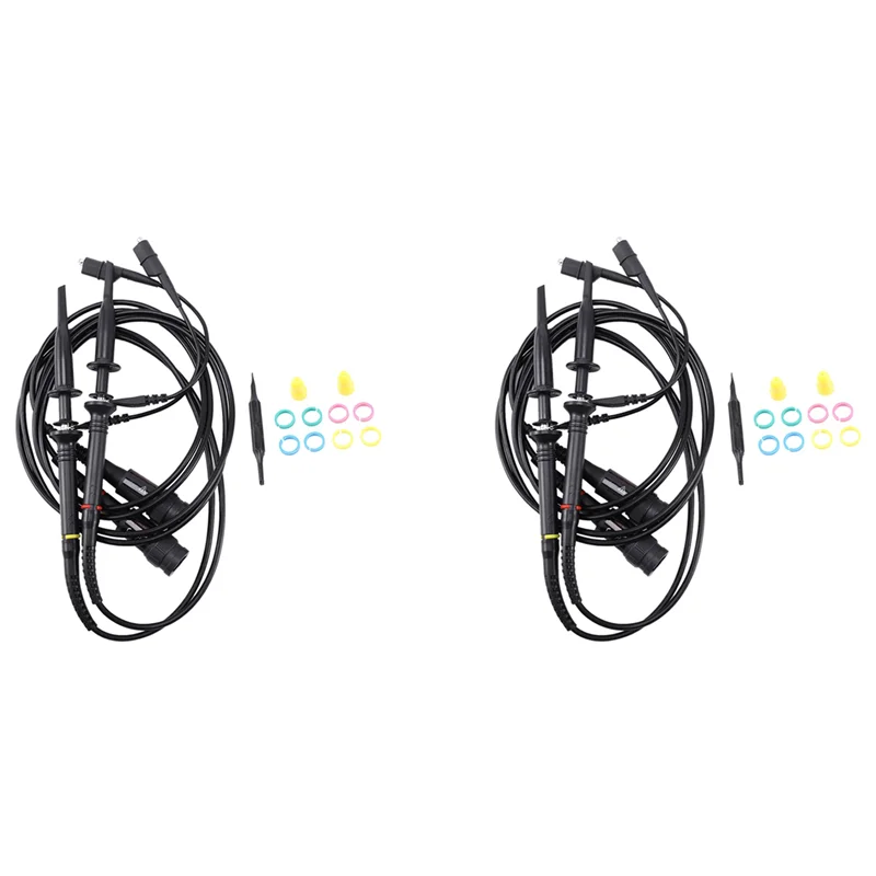 Sonde d'oscilloscope ABJN-4Pcs P2100 DC-100Mhz pour Kit de fils de Test Tektronix HP X1/X10 P2100 BNC