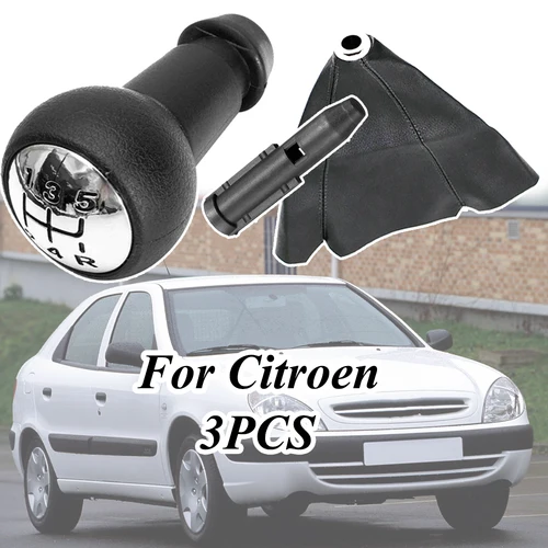 Imagen 1 del producto Palanca de cambios de 5 velocidades, adaptador de bolígrafo de palanca de cambios de repuesto para Citroen Saxo Xsara Xantia C2 C3 Pluriel Picasso Berlingo C4L, 3 uds.