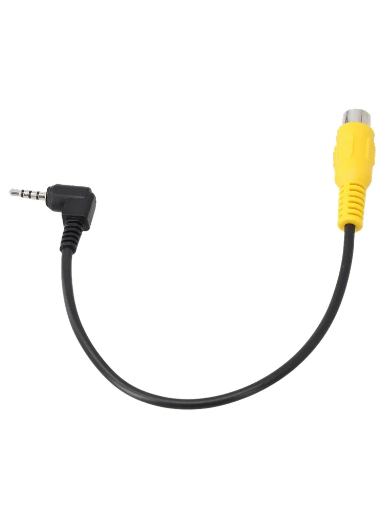 Convertisseur d'entrée AV de voiture à 2.5mm DC, convertisseur de prise à fil unique pour vue arrière de voiture, barrage, caméra de stationnement vers DVR de voiture