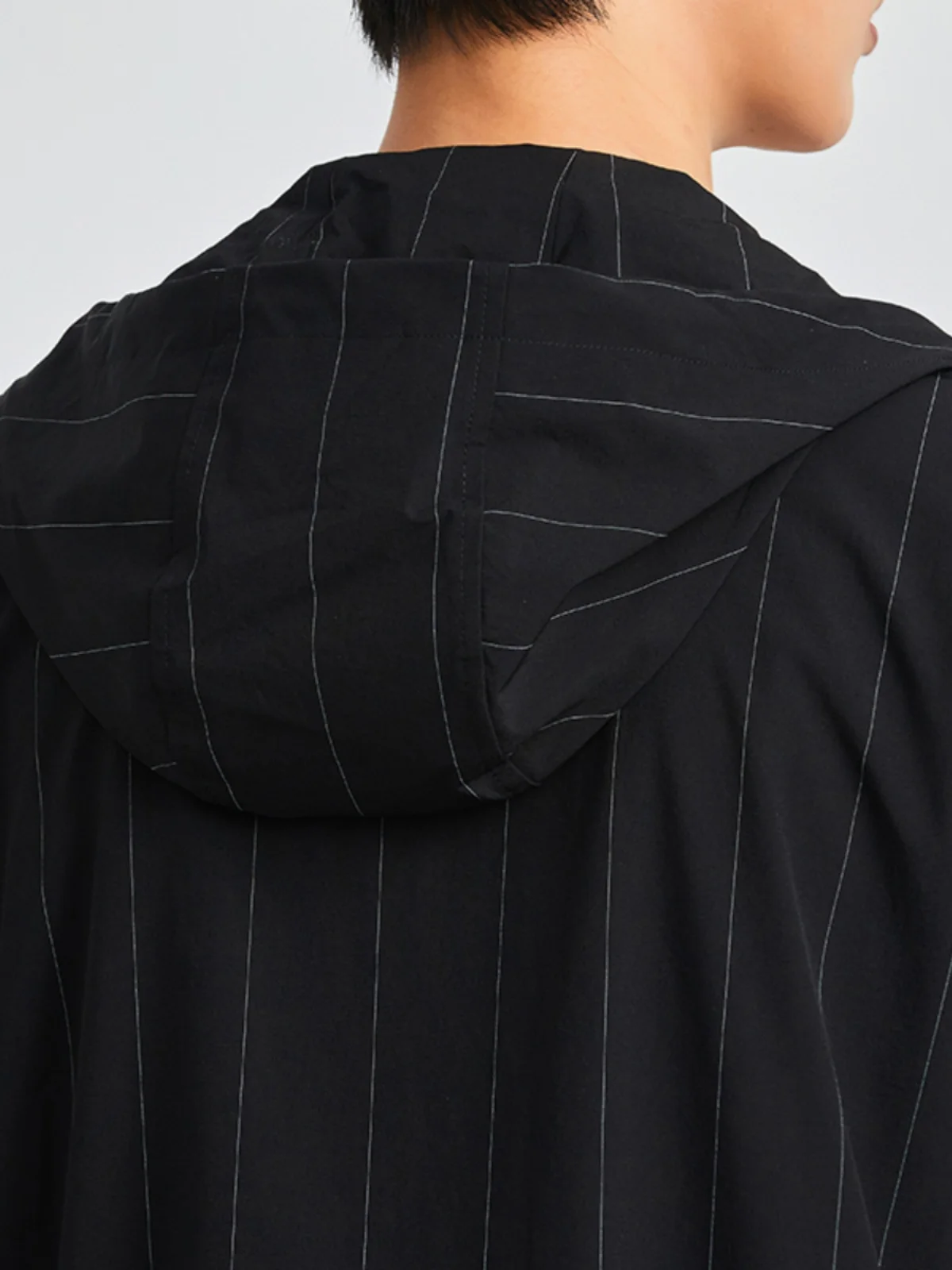 

Удобная мужская модная полосатая защита от солнца с капюшоном Jaet, весна-осень, Новое поступление, простой дизайн, подставка на молнии...