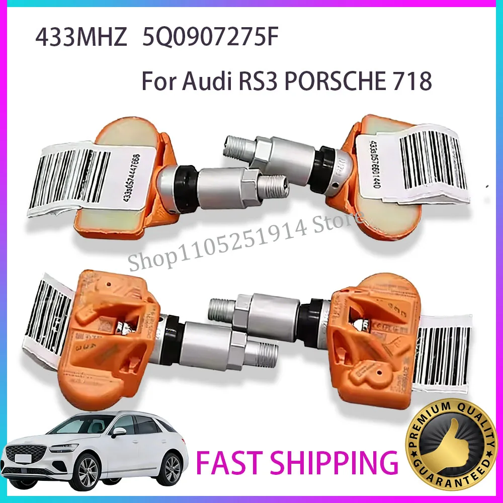

TPMS 5Q0907275F 433MHZ Tire Pressure Monitoring Sensor For Audi RS3 SKODA Kodiaq PORSCHE 718 VW Arteon Golf Eos Magotan Jetta