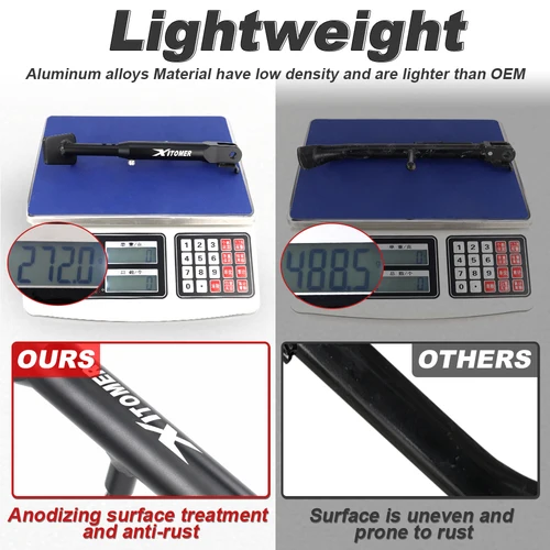 Imagen 2 del producto Soporte lateral ajustable de aluminio para motocicleta Suzuki GSX-S1000/GSX-S1000F GSX-S1000GT Katana 1000 GSX-S950 GSX-S750