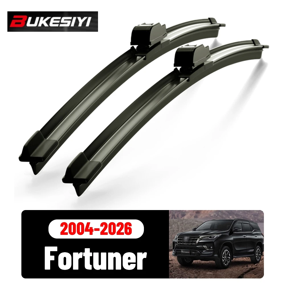 2PCS Front Wiper For Toyota Fortuner 2004-2026 Silent Durable High Quality Windshield Wiper Blades Accessories 2016 2019 2022