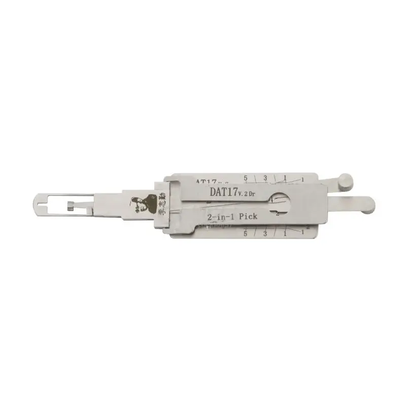 Lishi DAT17 V.2 2 in 1 Lock Pick Decoder Ignition Car Door Open for S-ubaru Models Vertical Milling