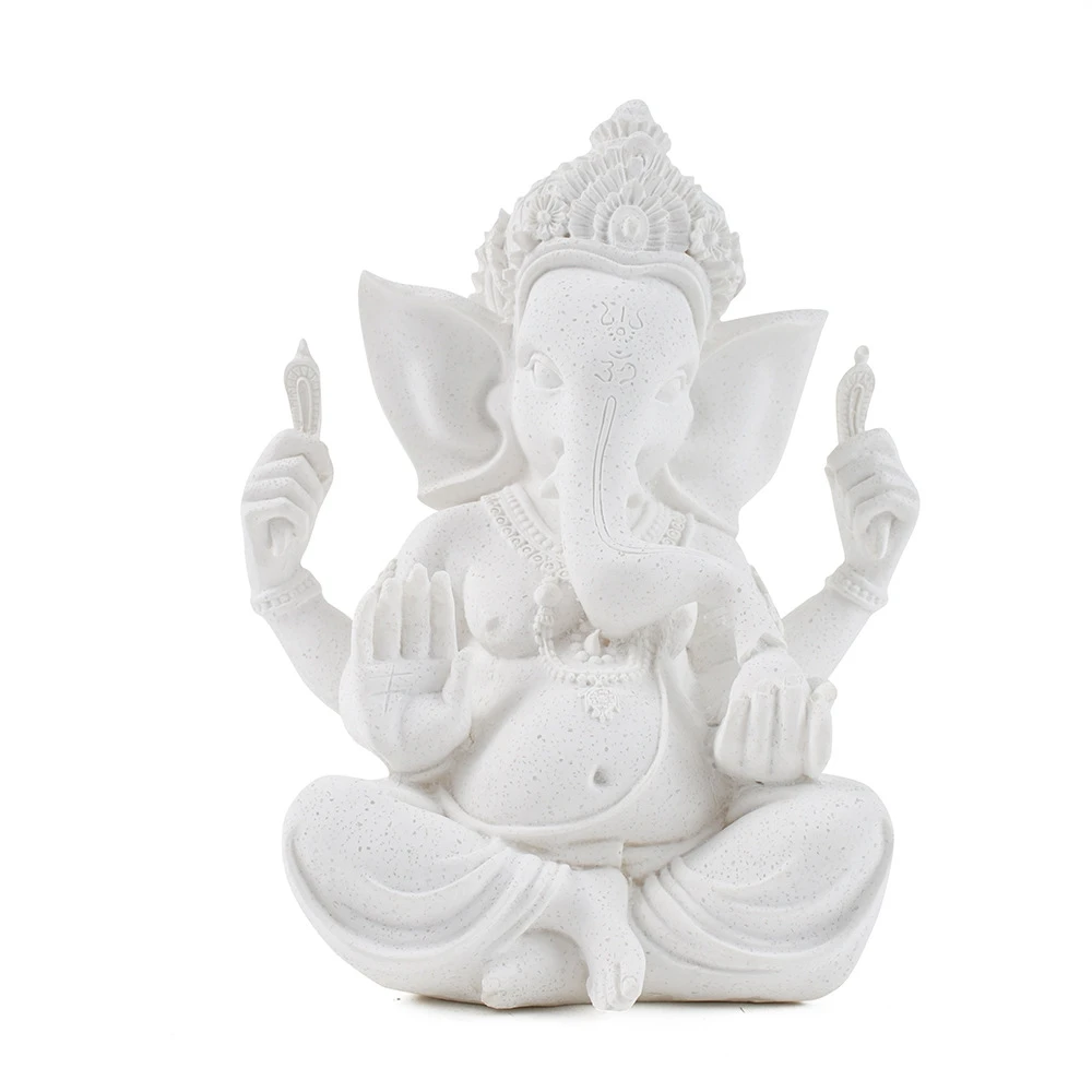 

Indian Elephant Head God Resin Ornament Sandstone Resin Craft Statue Sculpture Figurine Nordic Room Home Decor Decoration Desk