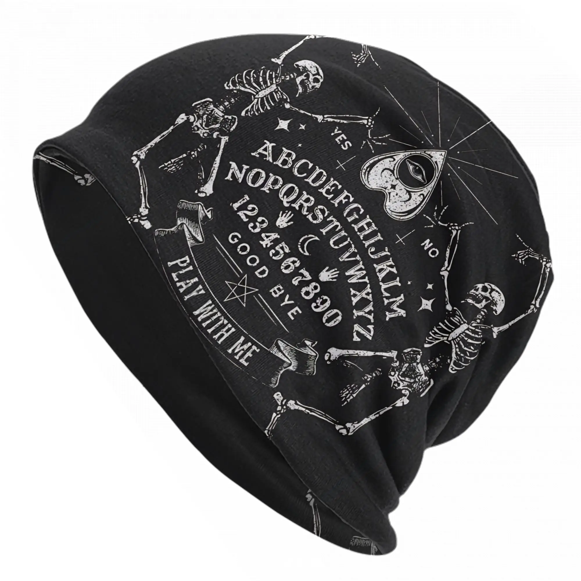 Ouija Eye Board Skullies Beanies Hats Skull Summer Men Women Outdoor Caps Warm Dual-use Bonnet Hat