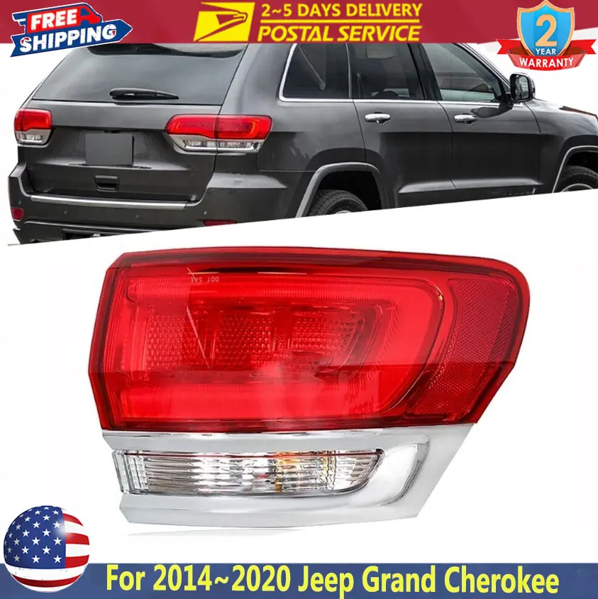 

Светодиодный автомобильный задний фонарь для Jeep Grand Cherokee 2014 ~ 2020, внешний задний фонарь пассажира, правый задний фонарь, правый светодиодный задний стоп-сигнал