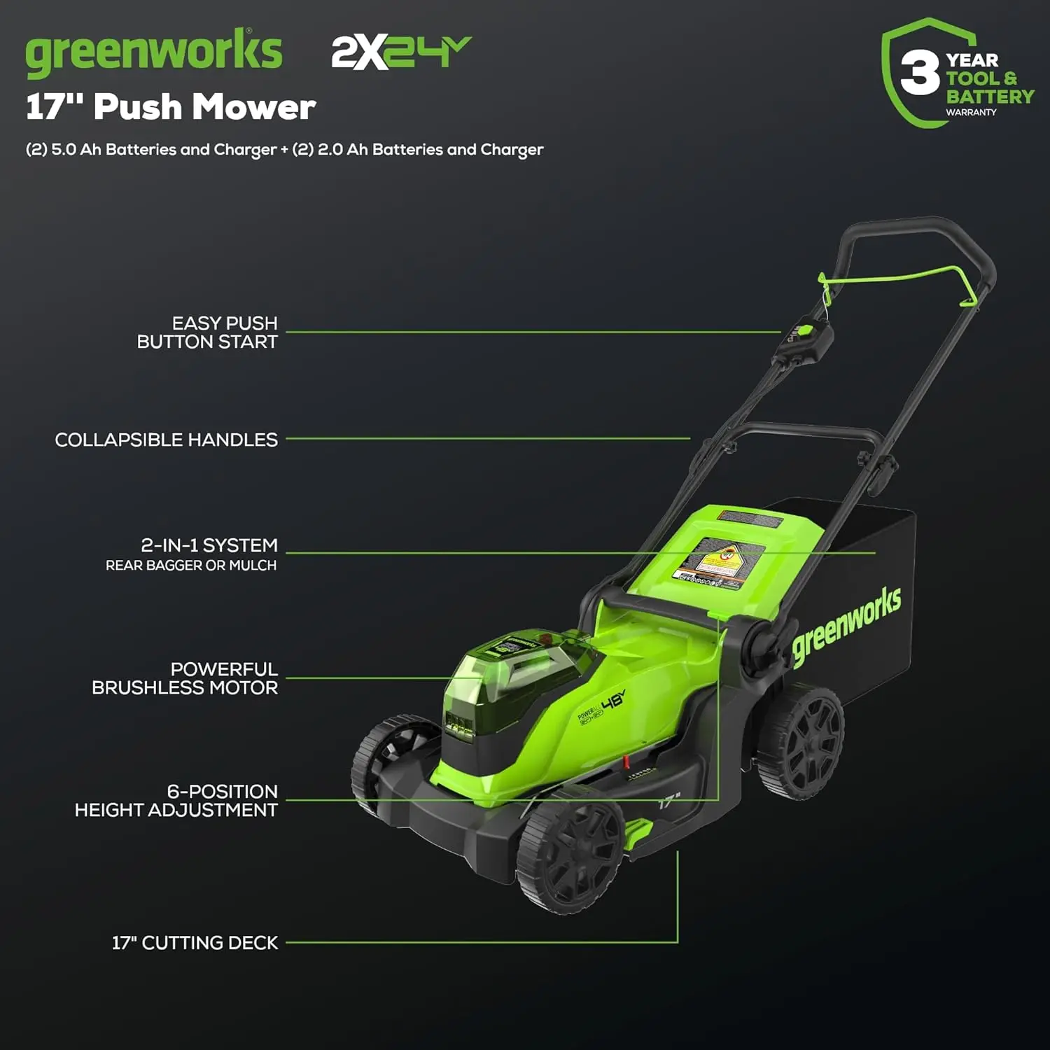 Greenworks 48V (2X24V) 17