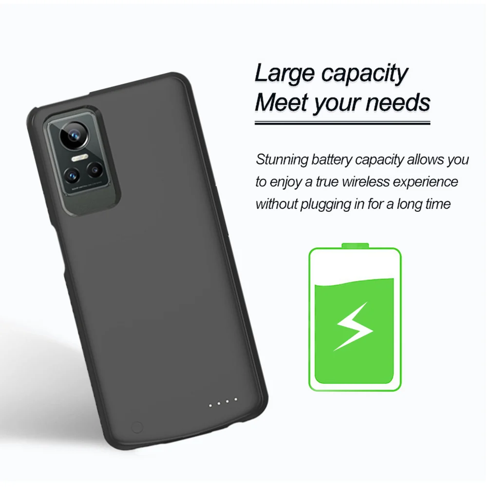 Powerbank Cover For OPPO Realme GT Neo 3 Battery Cases 10000mAh Portable Charger External Battery Power Bank Charging Case