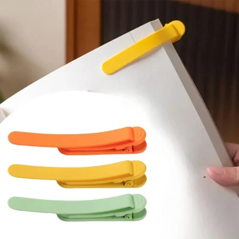 3PCS Automatic Page Tracking Bookmark Student Soft Silicone Non-Deforming Simple Practical Multi-Functional Reading Brief Mark C