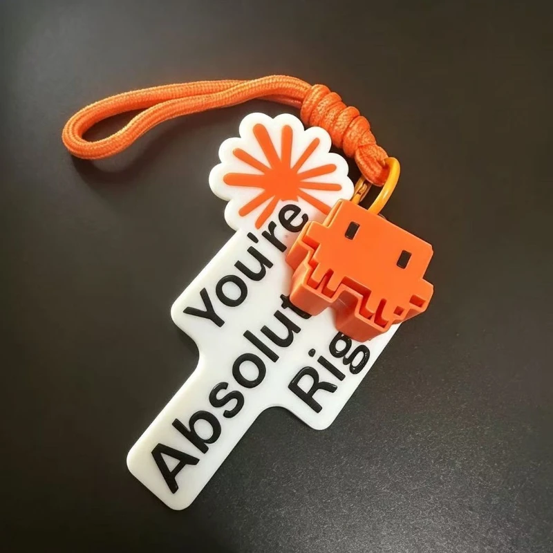 Anime Claude Code Vous avez absolument raison ! Porte-clés Cosplay, pendentif pixel imprimé en 3D, accessoire de déguisement, ornement, accessoire de scène