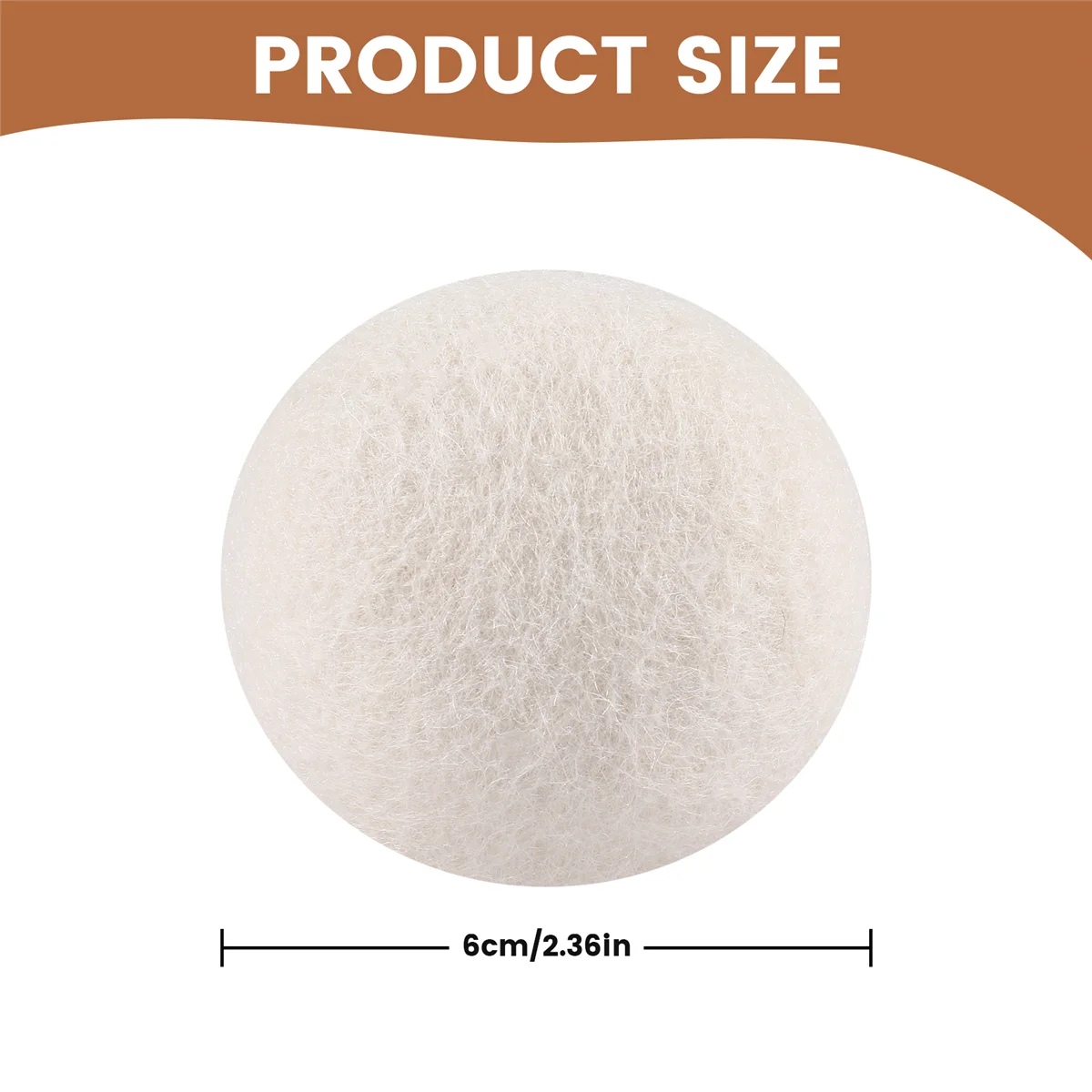 Paquete de 8 bolas secadoras de lana 100% Premium XL, suavizante de telas totalmente Natural hecho a mano, ecológico