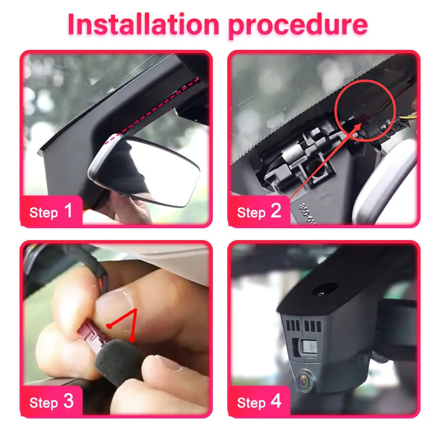 Dash Cam For BMW X3 M iX3 G01 2024 2023 2022 2021 2020 2019 2018 Front Rear 4K 2160P Car DVR Driving Recorder Dashboard Camera