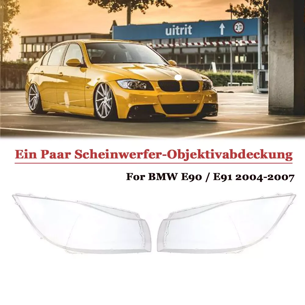 

Левая и правая галогенная передняя фара, крышка объектива, абажур для BMW 3-й серии E90 E91, предварительно фейслифт 2004-2007, крышка фары