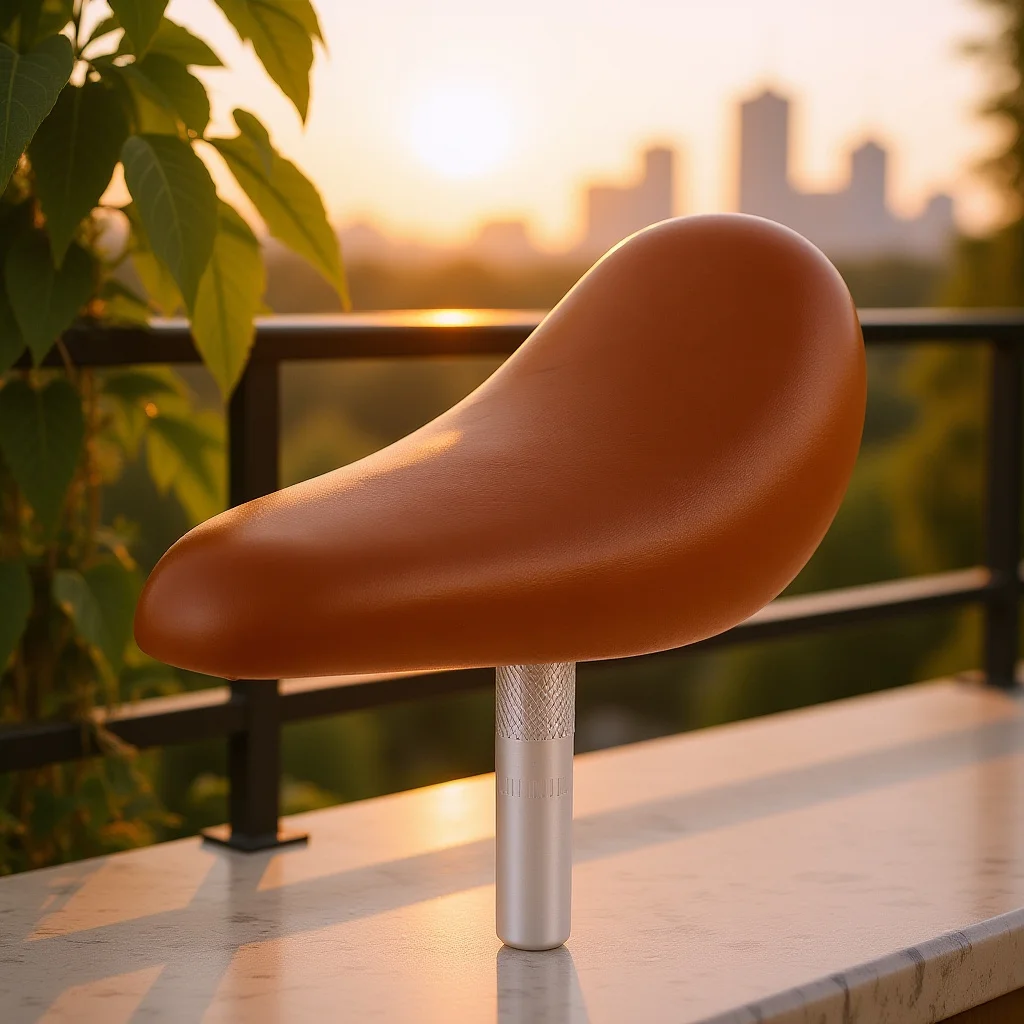 

Thickened Kids Bike Seat Wide Soft Cushion Universal Comfortable Replacement Saddle Light Brown for Balance and Children