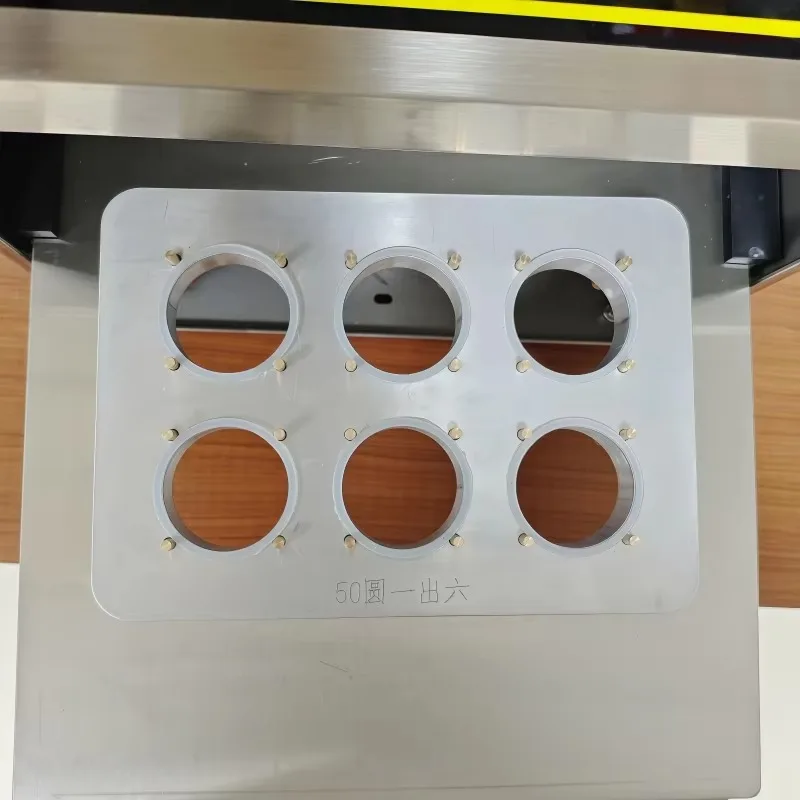 6 Holes Heat Sealing Machine for Kcup and Coffee Capsule Cups Rectangle Aluminum Foil Container Sealer view 4