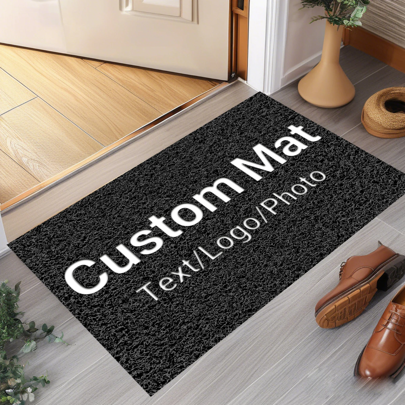 Shop Entrance Clean Carpet Custom Entrance Doormat for Office Building LOGO Personalized Doormat Anti-slip Welcome Rugs