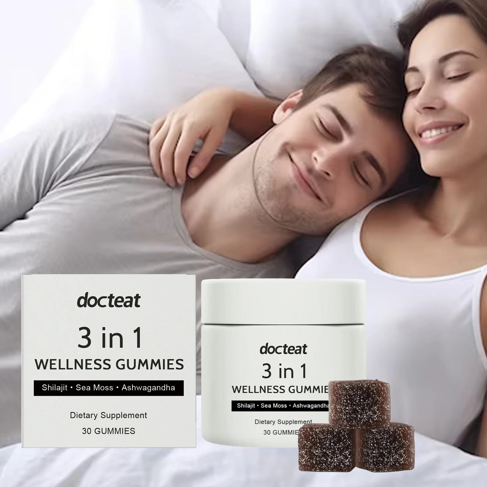 

Shilajit Gummies for Energy & Focus, Natural Nutrient-Rich Supplement, Supports Metabolism & Fights Fatigue, Great Taste