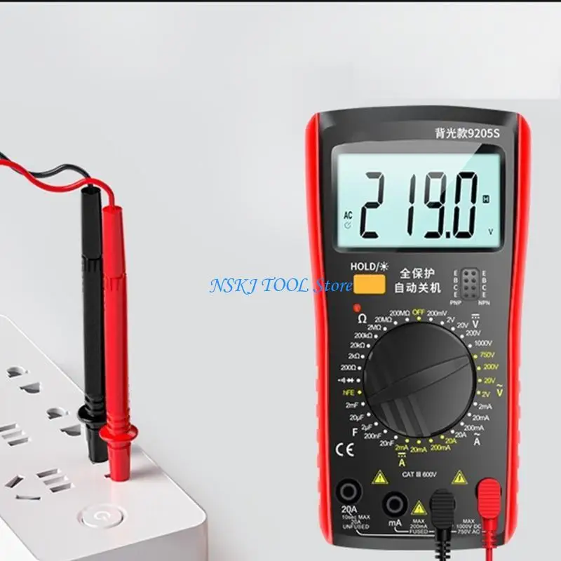 L8RC Digital Multimeter With Backlit Screen Accurate Measurement Overload Protections