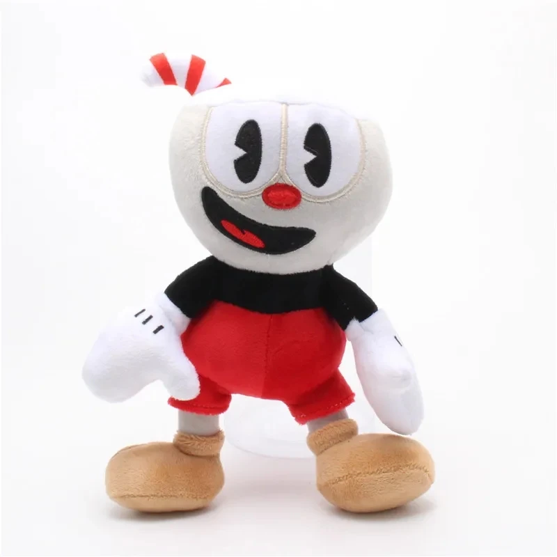 Gra Cuphead pluszowa zabawka Mugman Ms. kielich duch król kości Cagney Carnantion lalkarka pluszowe lalki zabawki na prezenty dla dzieci