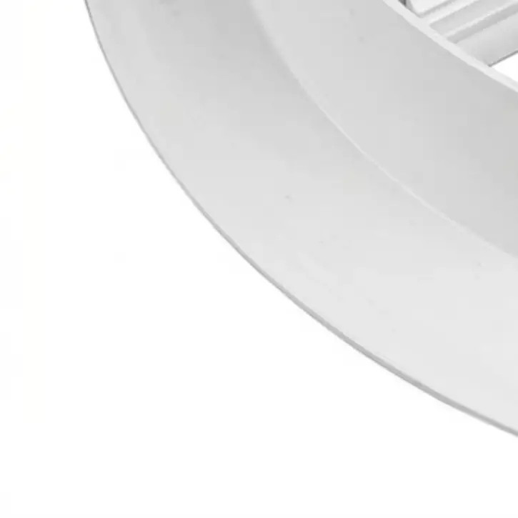 Aluminum Alloy Round 45 Degree Rainproof Louver Vent White 20x20cm Air Outlet For Steel Villa Exterior Wall Ventilation System