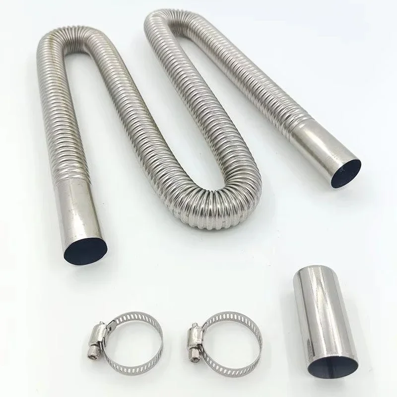 

Stainless Steel Exhaust Pipe 24.5mm Inner Diameter Exhaust Extension Tube for Air Diesel Parking Heater Fit to 24mm Thru Hull
