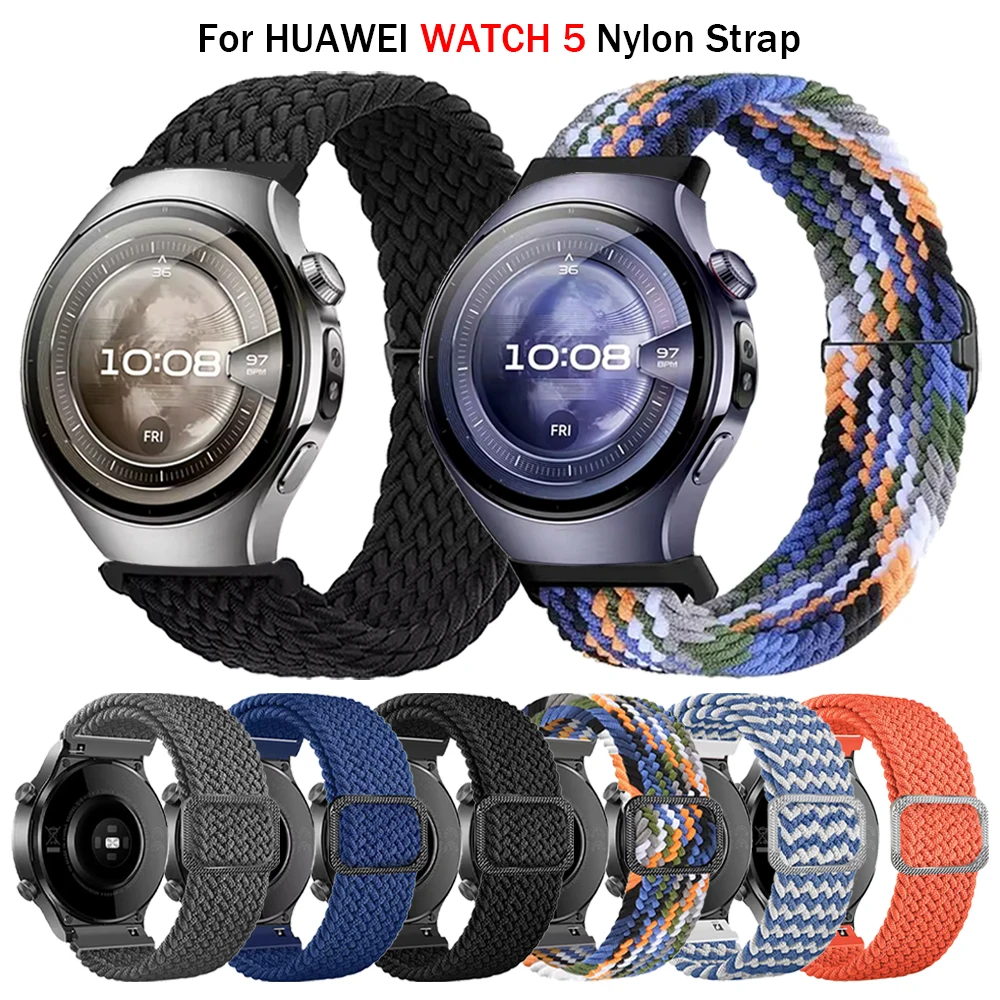 20 مللي متر 22 مللي متر النايلون مضفر حزام لساعة هواوي 5 46 مللي متر استبدال سوار ساعة GT 5 برو GT 3 برو 43 مللي متر ساعة 4 برو GT 5 4 46 مللي متر الفرقة