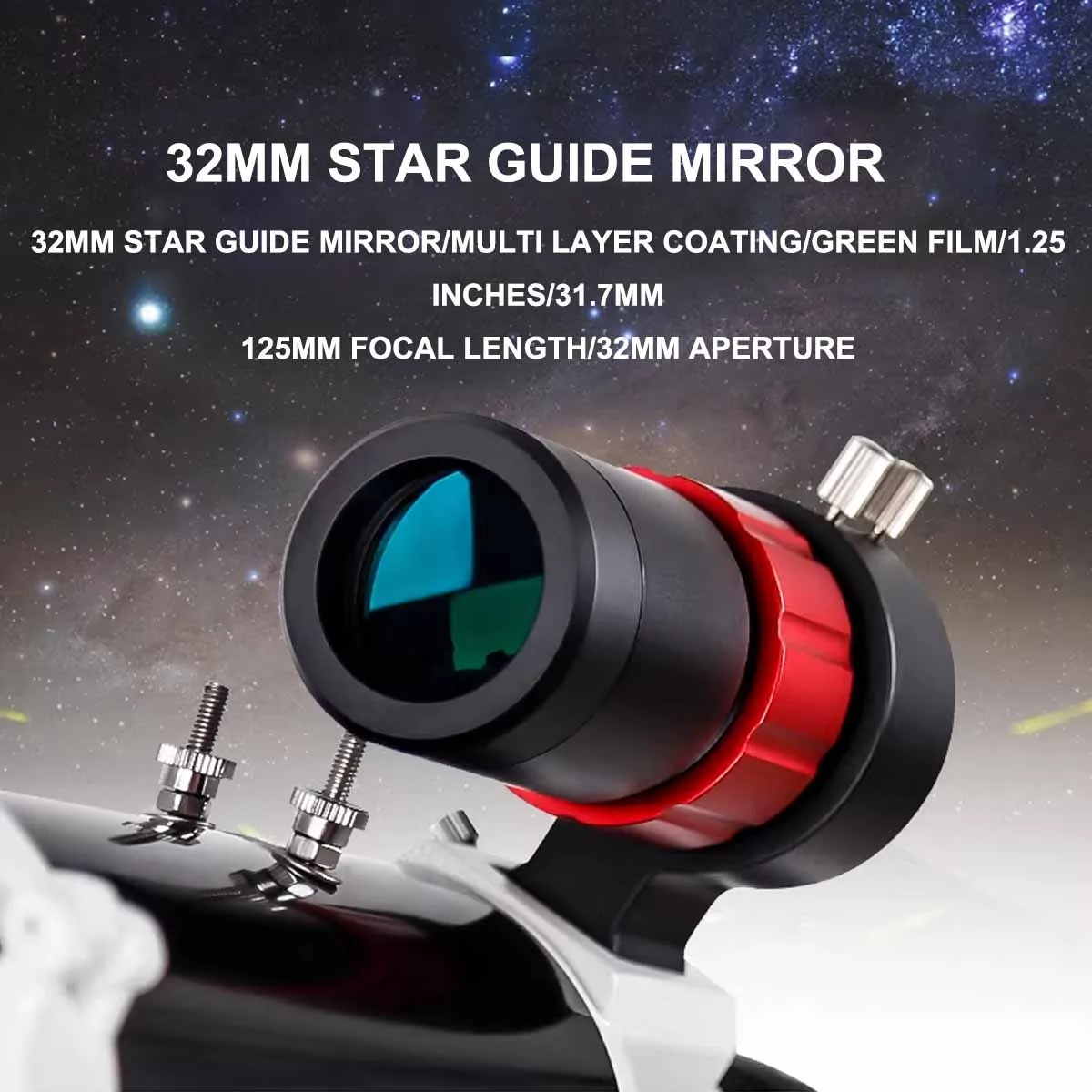 

Зеркало-гидроискатель Mini Star Guide Mirror 30F4, совместимое с ASI290, ASI224, ASI1600. Можно подключить к окуляру.