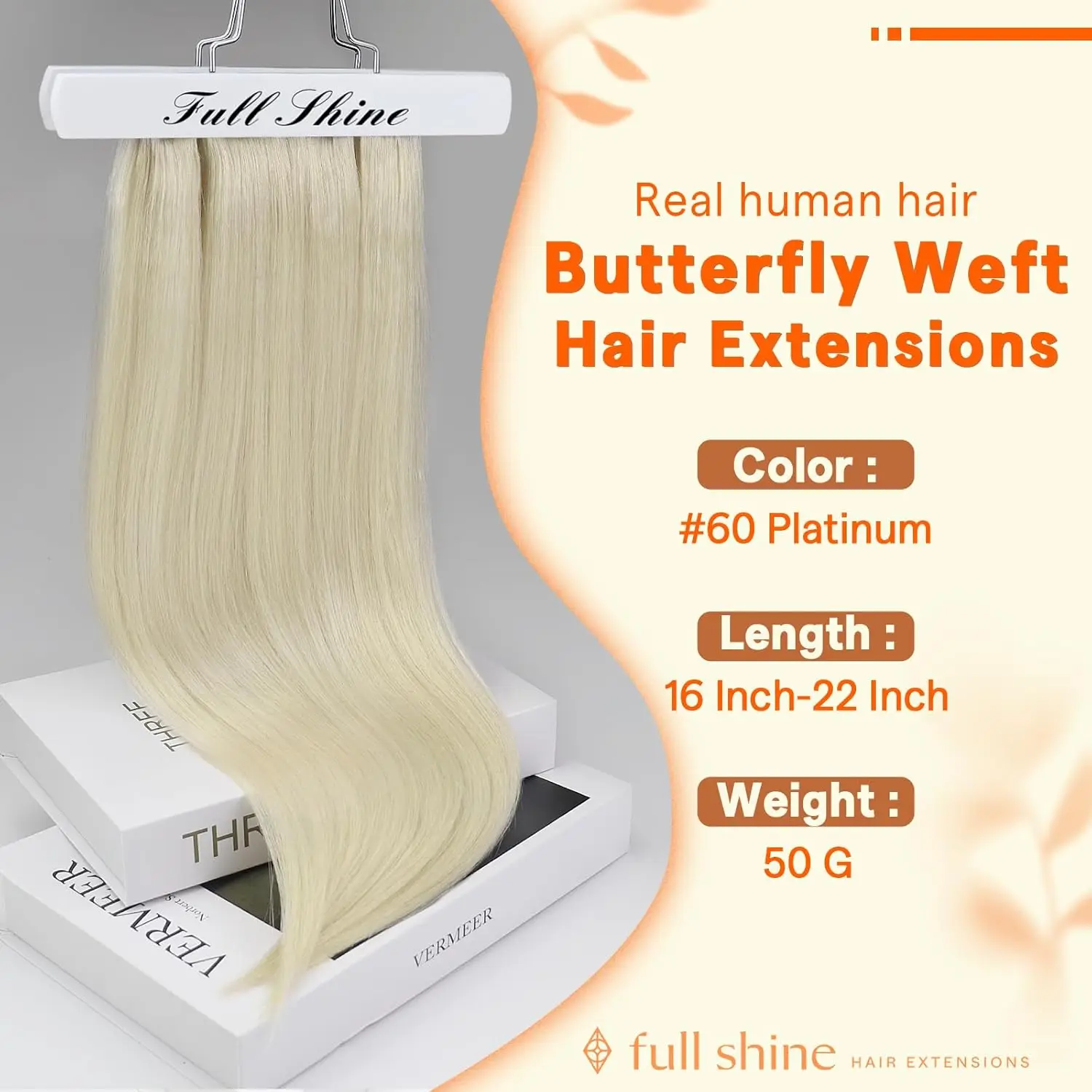 Full Shine 50G Solid Color Butterfly Weft Hair Extensions Invisible Genius Weft Extensions Human Hair For Wedding