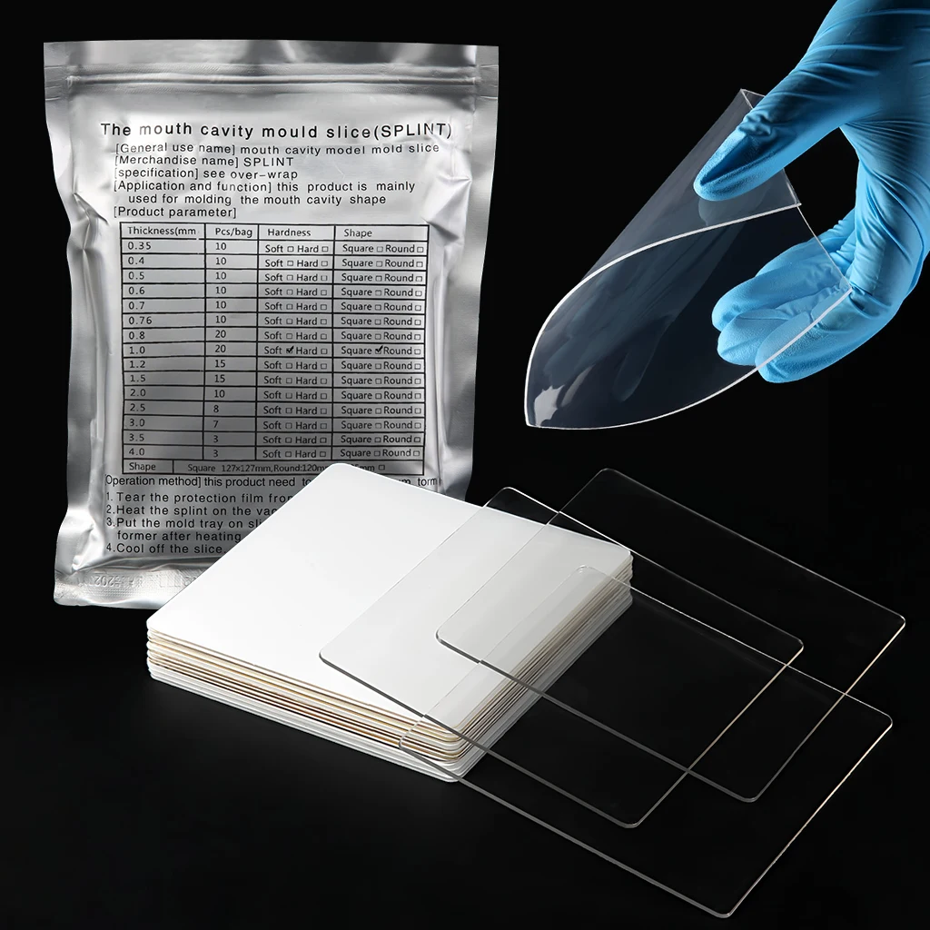 AZDENT Dental Kieferorthopädische Schienen-Vakuumformfolie Weich/Hart 1,0/1,5/2,0/3,0mm Zahnmedizinisches Thermoformmaterial – Detail 2