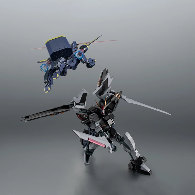 Bandai GAT-X105E Strike Noir Gundam Collection Action Figure Originele Echte Figuur Gundam Model Kit Robot Spirits Model Speelgoed