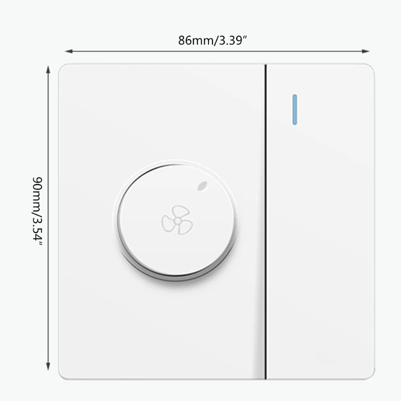Interruptor Control velocidad del ventilador techo, ajuste Universal 220V, botón pared, atenuador, engranajes