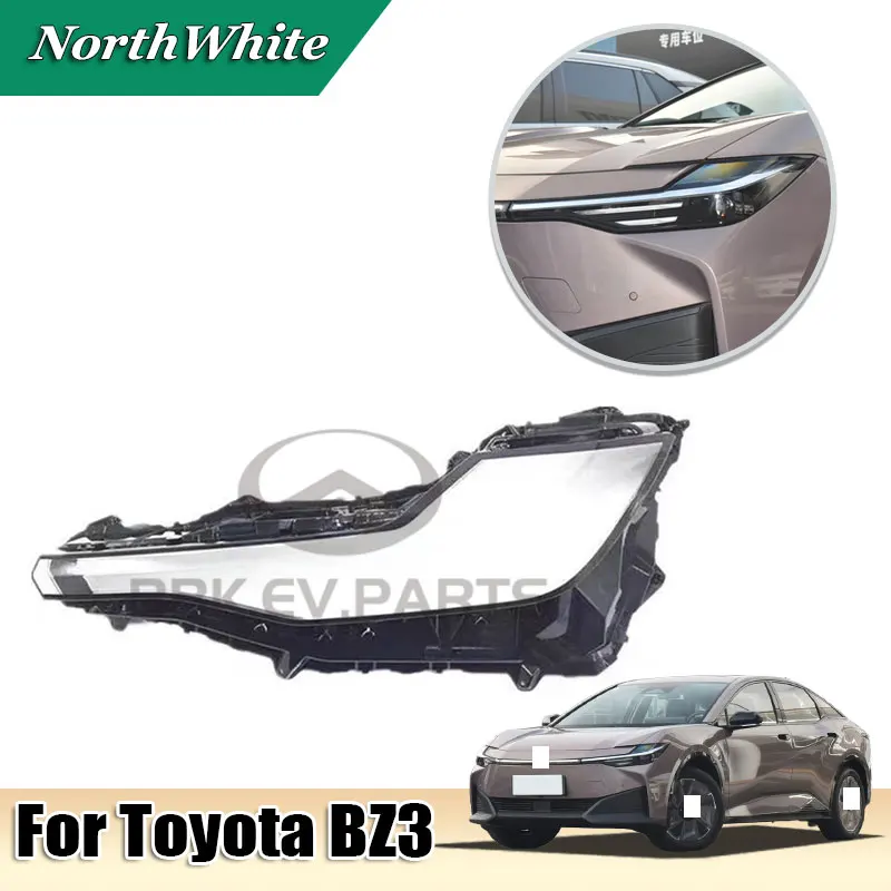 

For Toyota BZ3 2023 2024 2025 Front Headlight Cover Car Headlight Glass Glass Lamp Cover