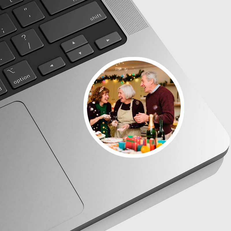 20/50 قطعة ملصق صور مخصص 5 سنتيمتر ملصق شخصي مستدير زجاجة ماء ملصق الكمبيوتر المحمول ملصق سيارة ملصق مائي صورتك الخاصة