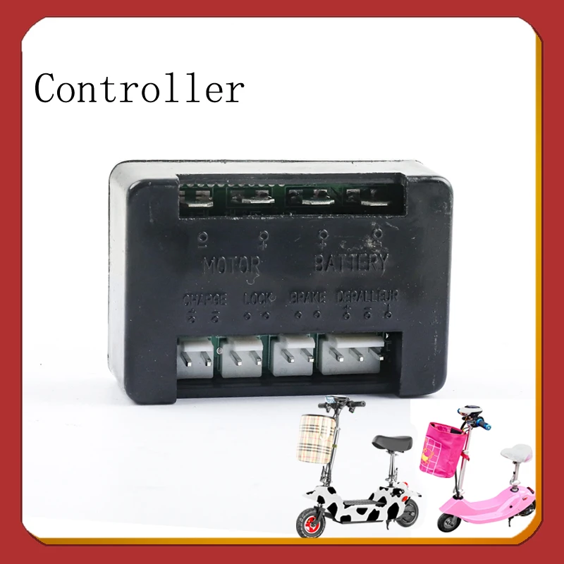 Electric Scooter Bike Controller Replacement Accessory 24V 100W Motor Electric Bike Parameters Programmable