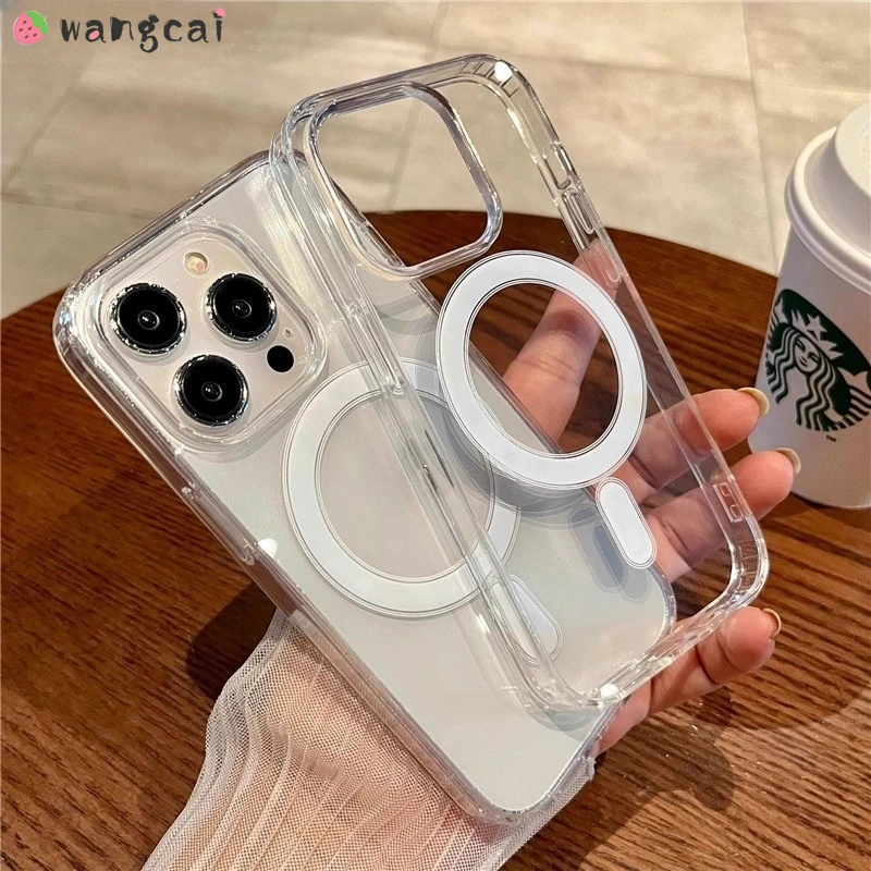 For Huwei Pura 70 Ultra P60 Pro Plus P50 P50E P40 P30 P20 Lite E Pro 5G 4G Transparent Magnetic Phone Case Soft Cover