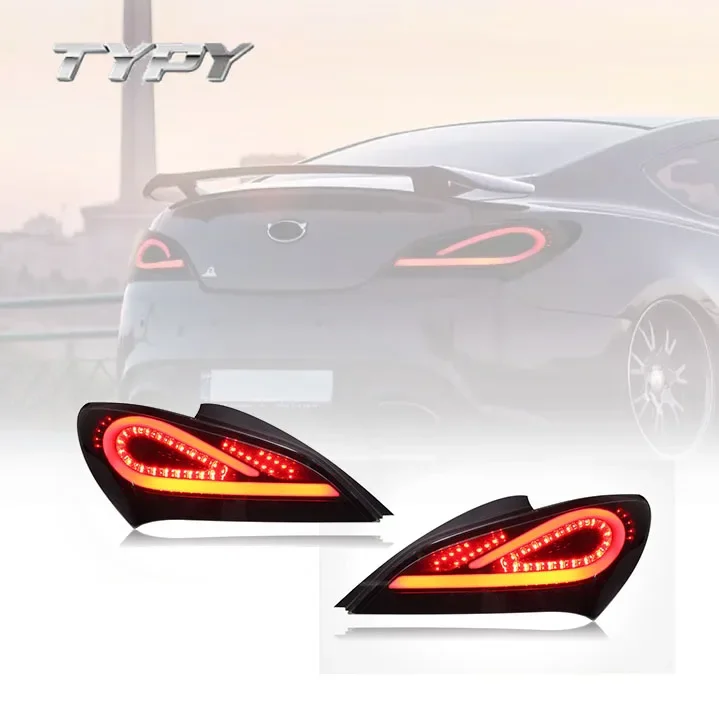 Car Tail Lamp Modified LED Taillight Running Lights Brake Lights Turn Signal For Hyundai Genesis Coupe 2009-2011custom