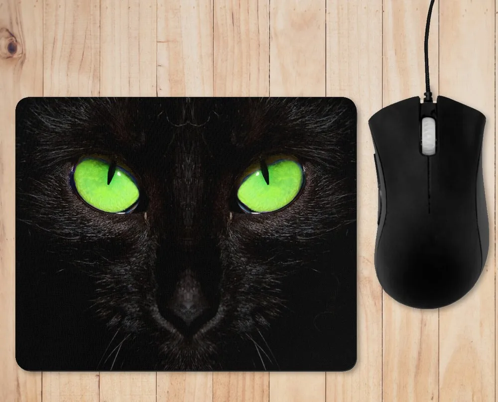 

Black Cat Mouse Pad gaming minipc computer High quality desk pad notebook 18x22cm rubber non-slip keyboard pad multiple models