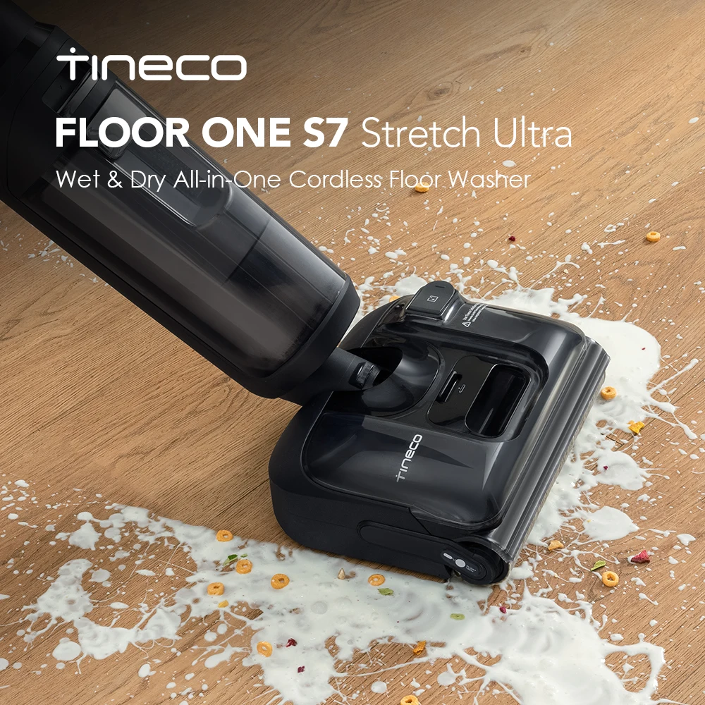 Tineco Floor One S7 Stretch Ultra Wet Dry 180 ° Aspirador Lay Flat Wet 85 ° C 5 Min Flashdry Auto-Clean 50 Min Tiempo De Ejecución Bloque Dual Anti Enaranjado Limpia Ambos Bordes, Limpia Debajo De Los Muebles — -20%, 79.8€ Coupon, from 319.20€ – 20% descuento – €319.20