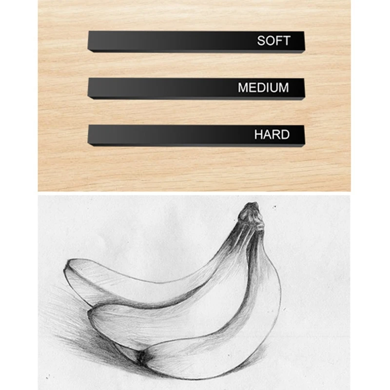 Artists Compressed Charcoal Sticks Square Black Coal Sticks Sketch Art Supplies for Drawing Sketching Shading Tool 6 PCS