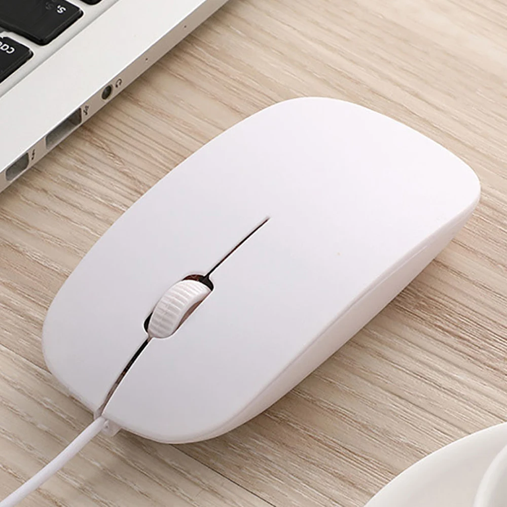 Neutral Wired Mouse 2.4Ghz with USB Cable Ergonomic Ultrathin Mice For PC Laptop Business Computer Office Mouse 1.2m