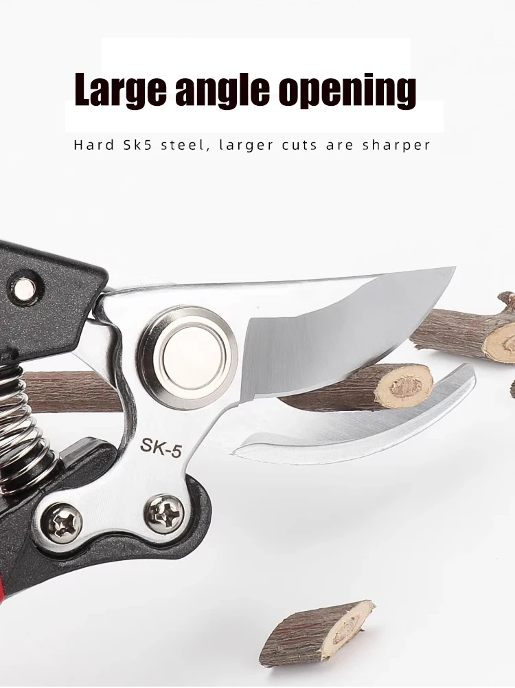 SK5 Stahl Garten Hand Pruner Obstgarten Schere Langlebiges Baum Trimmen Werkzeug für Beschneiden Obst Bäume Garten Schneiden Werkzeuge – Detail 3