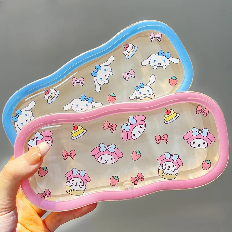 

Hello Kitty My Melody Cartoon Delicate Glasses Case Convenient Anti Pressure Student Myopia Glasses Case Sunglasses Storage Cute
