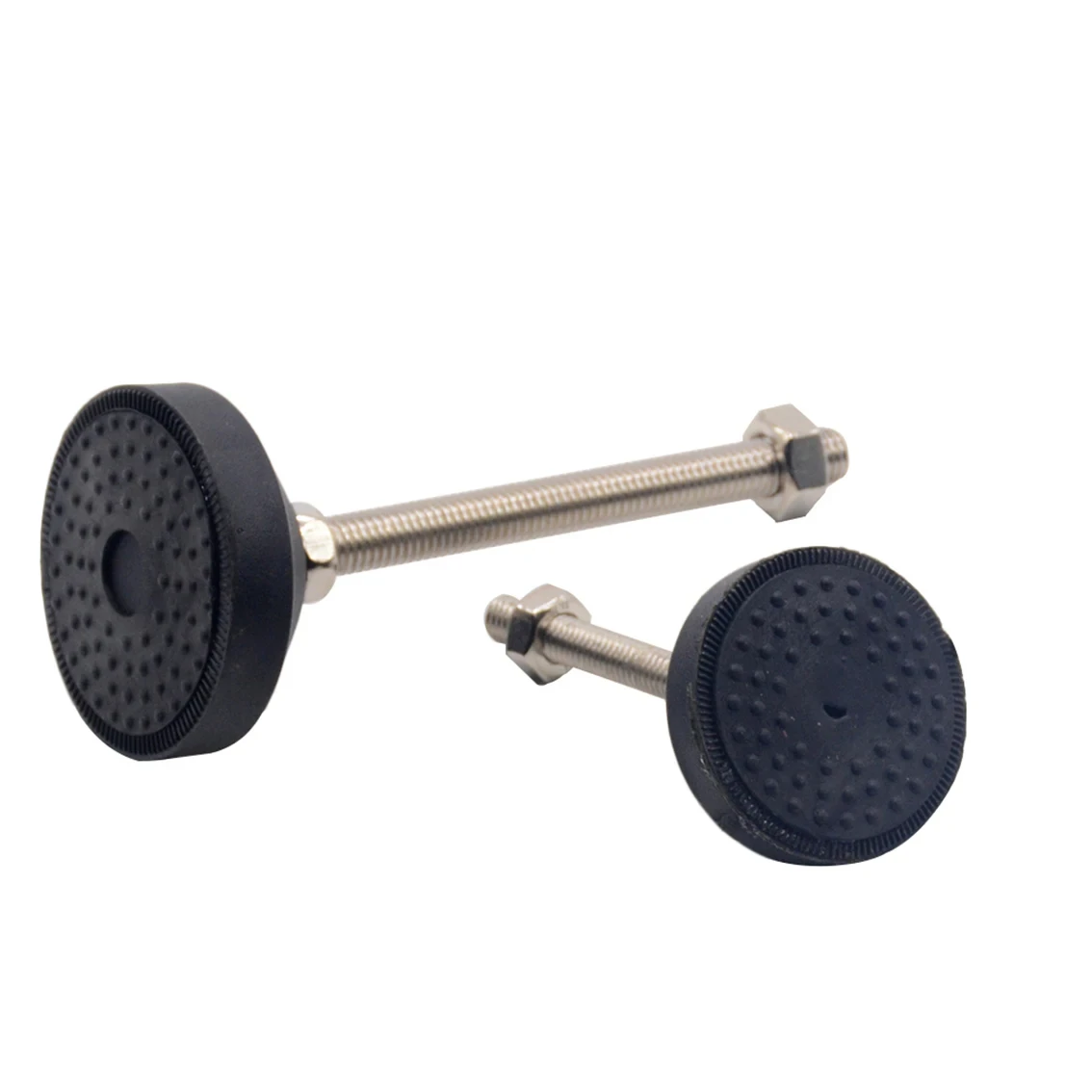 1PCS Adjustable Lathe Support Leg Dia 80mm Threaded Adjustable Hhorizontal Foot Rotating Nylon Base Hinged Support Leg M12-M18