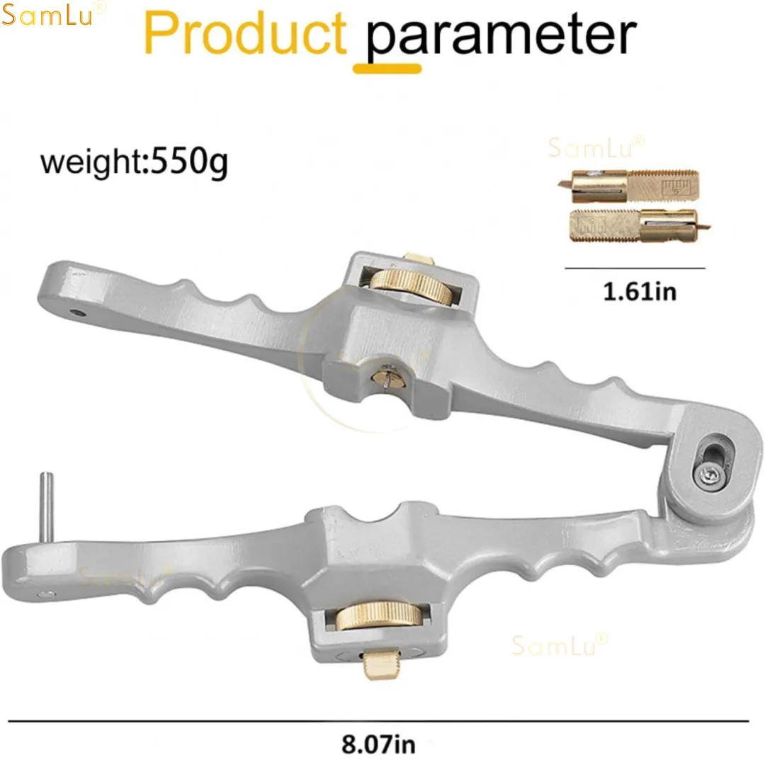 Armored Fiber Optic Cable Stripping Tool SI-01,Longitudinal and Window Cables Peeler,Mid-Span Cable Detacher,Adjustable Cutting