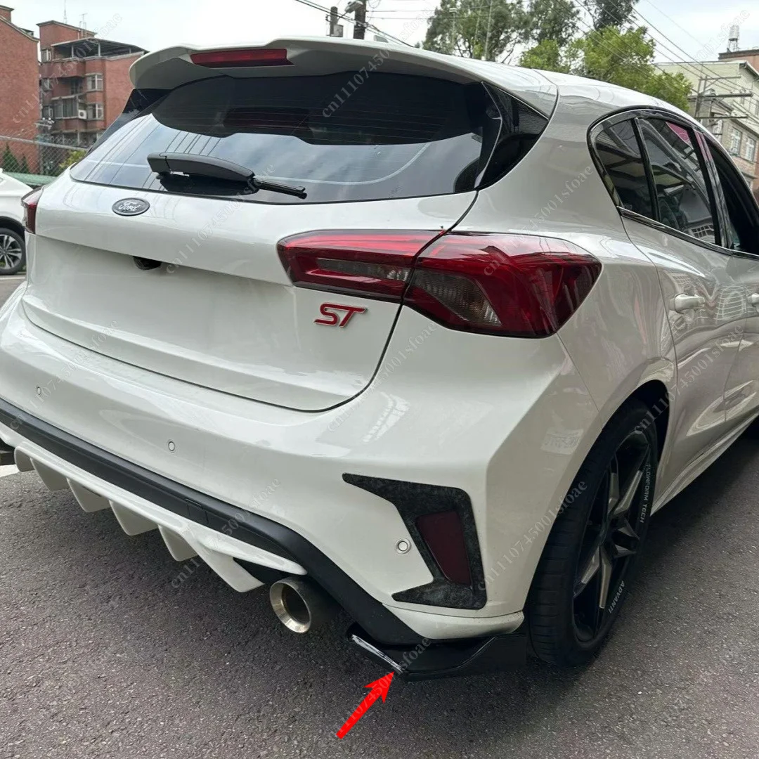 Maxton Style Rear Side Corner Splitter For Ford Focus ST ST-Line Mk4 Hatchback 2019-2026 Bumper Valance Guard Body Kits Tuning